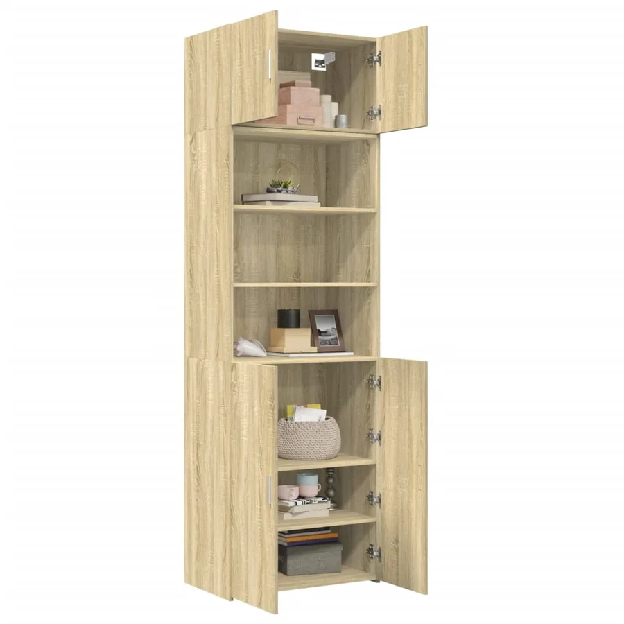 Armoire de rangement chêne sonoma 70x42,5x225 cm - 3