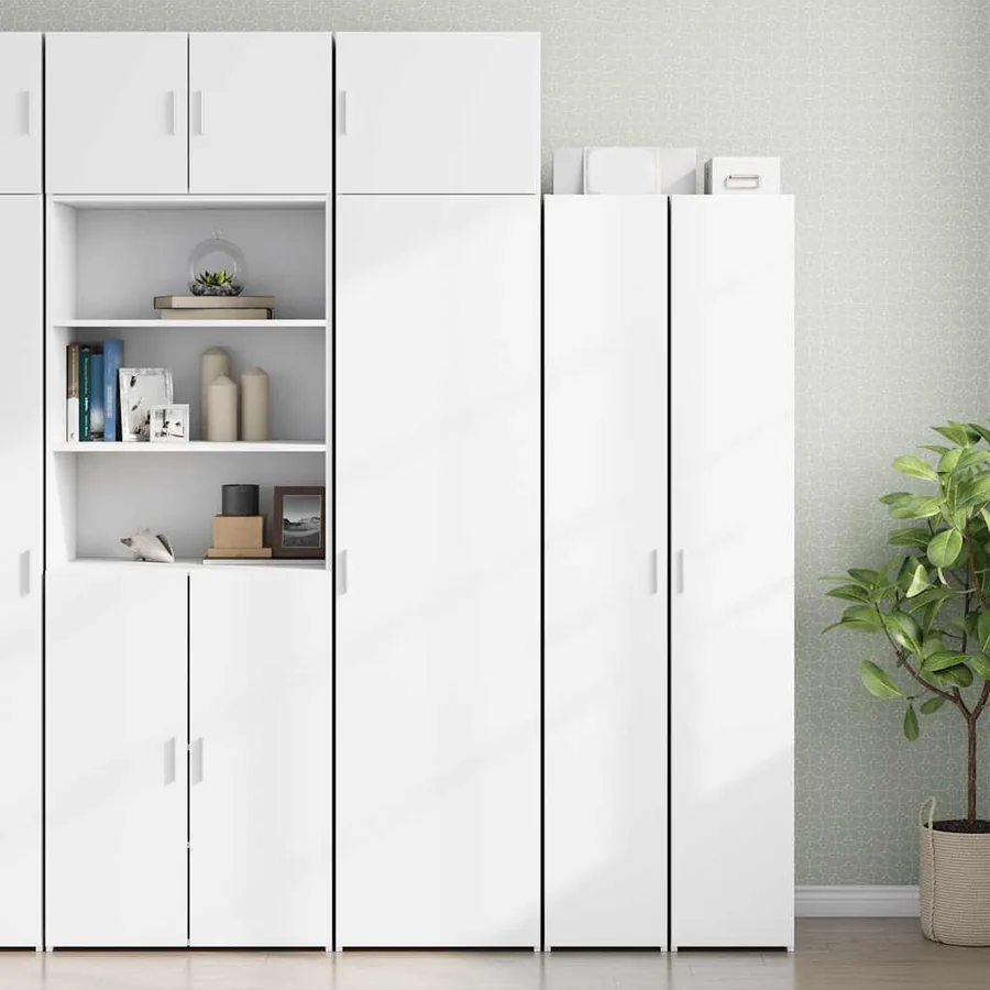 Armoire de rangement mince blanc 50x42,5x225 cm