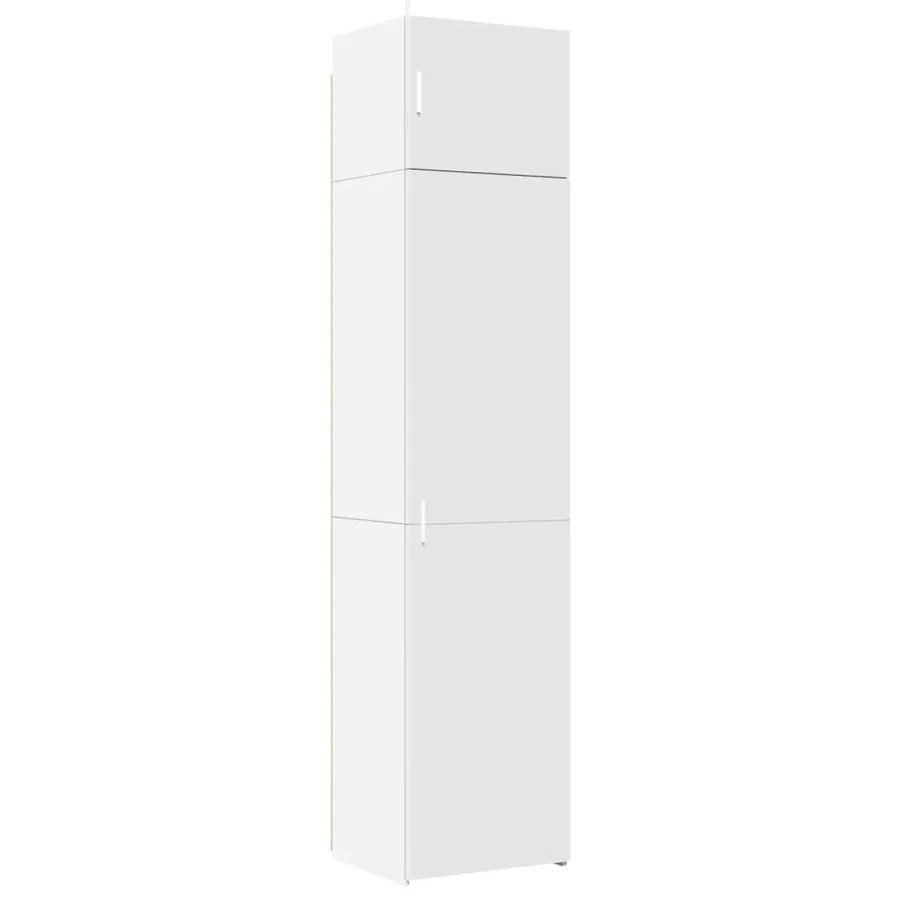 Armoire de rangement mince blanc 50x42,5x225 cm - 2