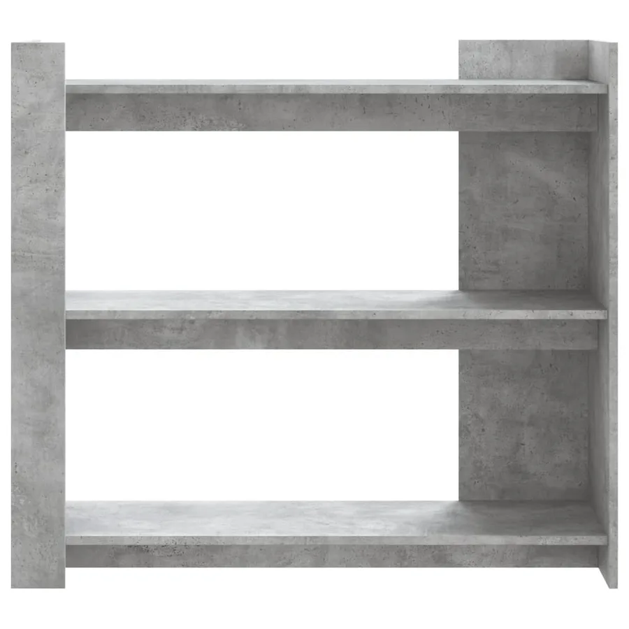 Table console gris béton 100x35x90 cm bois d'ingénierie - 4