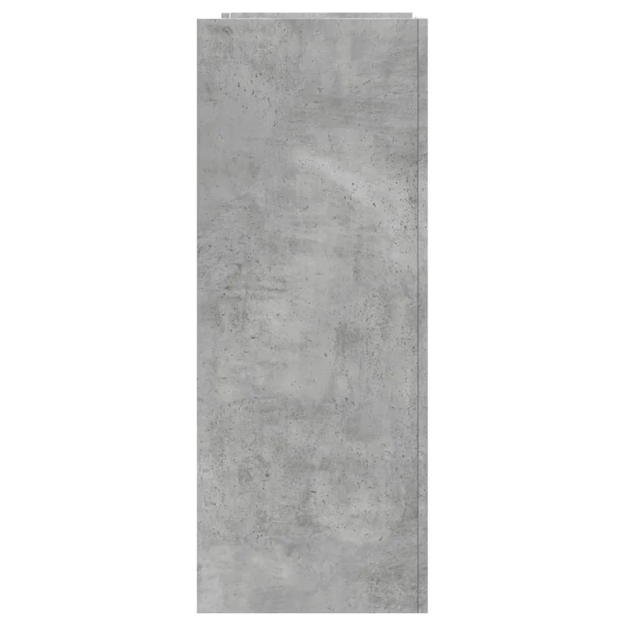 Table console gris béton 100x35x90 cm bois d'ingénierie - 5