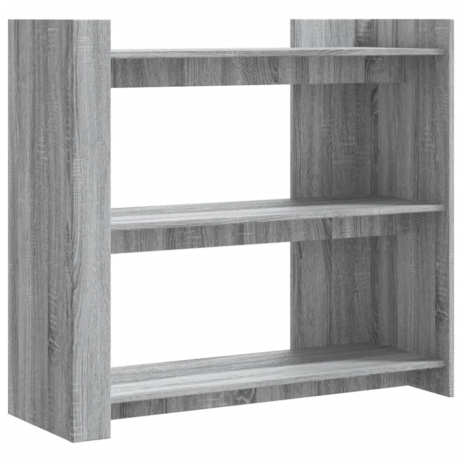 Table console sonoma gris 100x35x90 cm bois d'ingénierie - 2