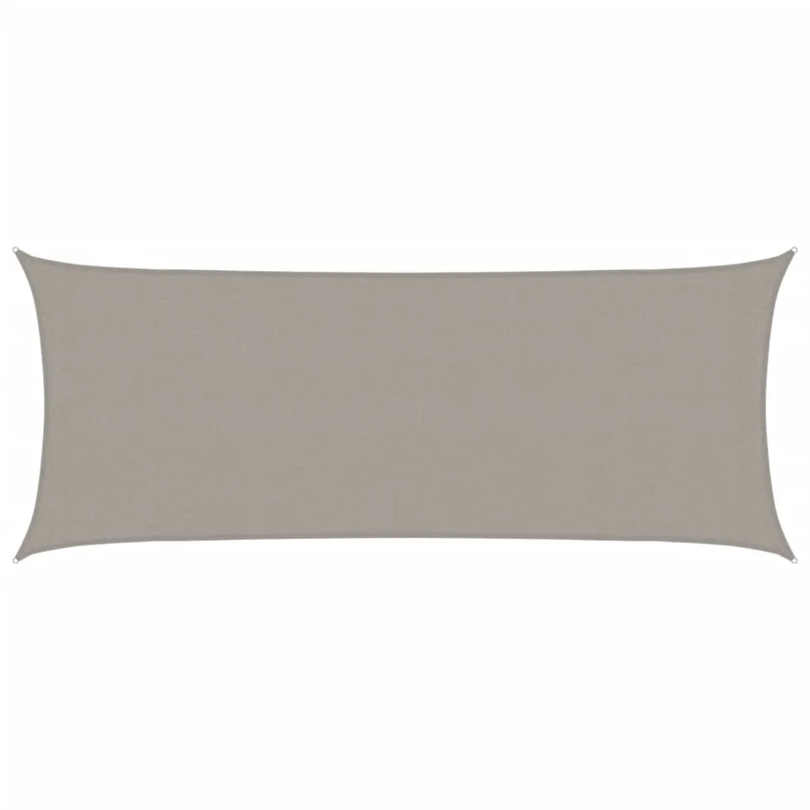 Voile d'ombrage 160 g/m² rectangulaire gris clair 2x4,5 m PEHD - 2