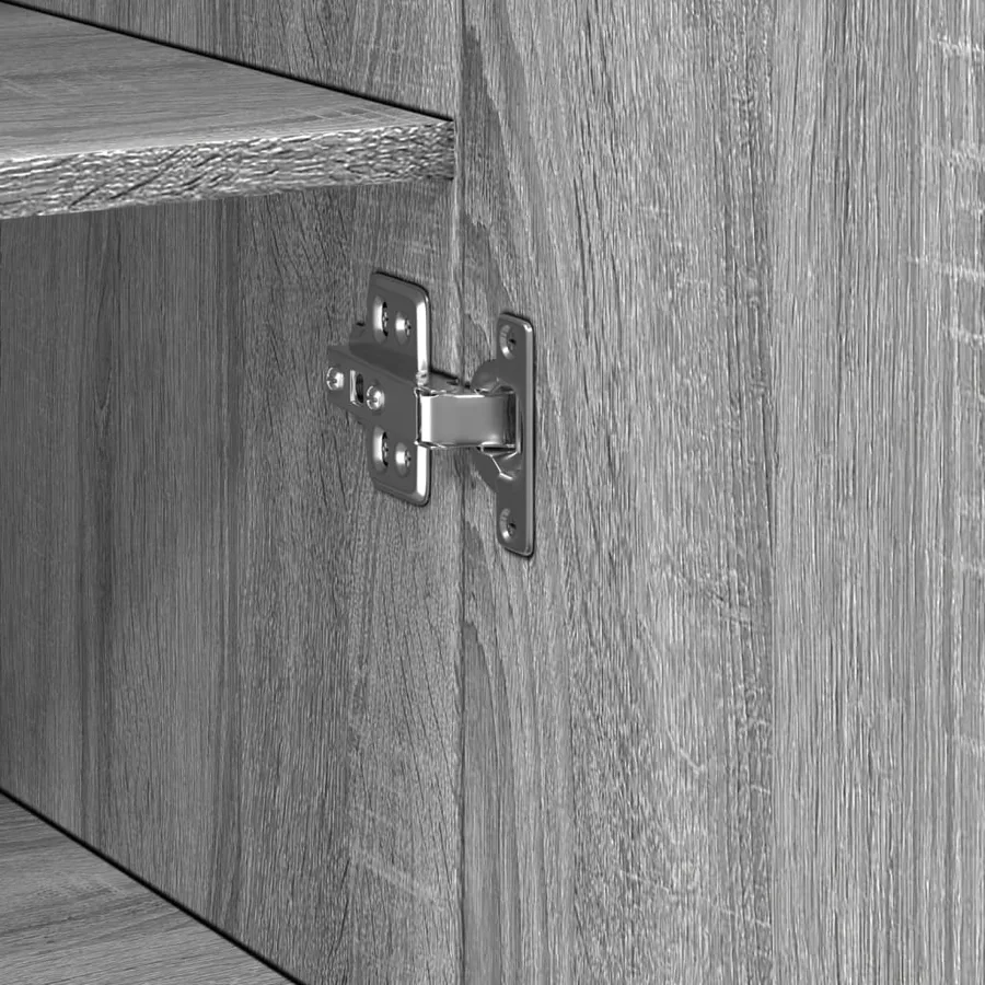 Armoire de rangement mince sonoma gris 45x42,5x225 cm - 11