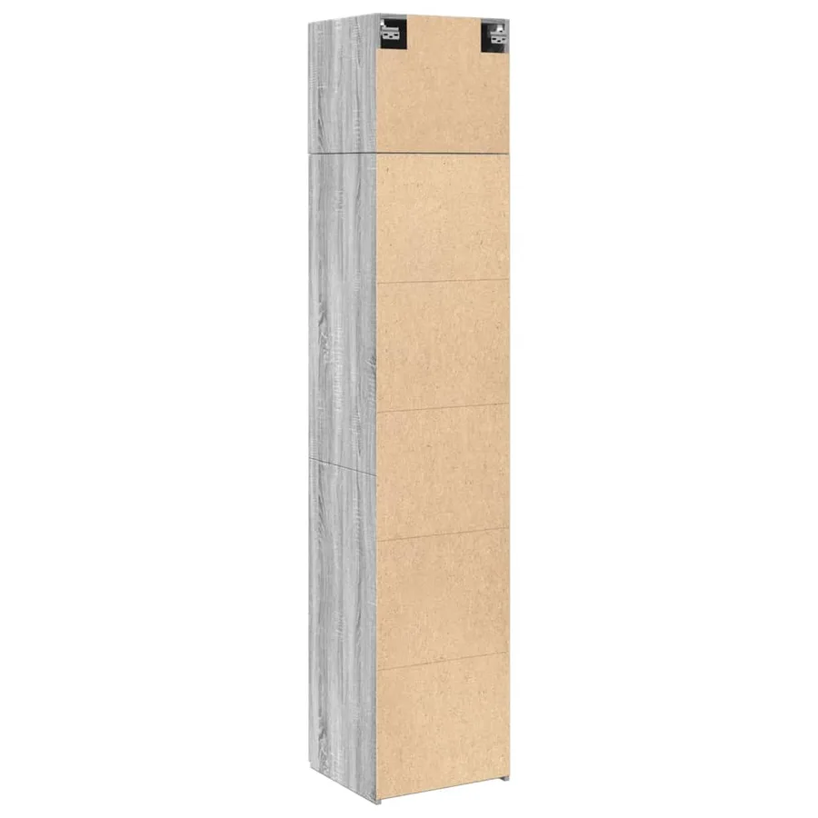 Armoire de rangement mince sonoma gris 45x42,5x225 cm - 8