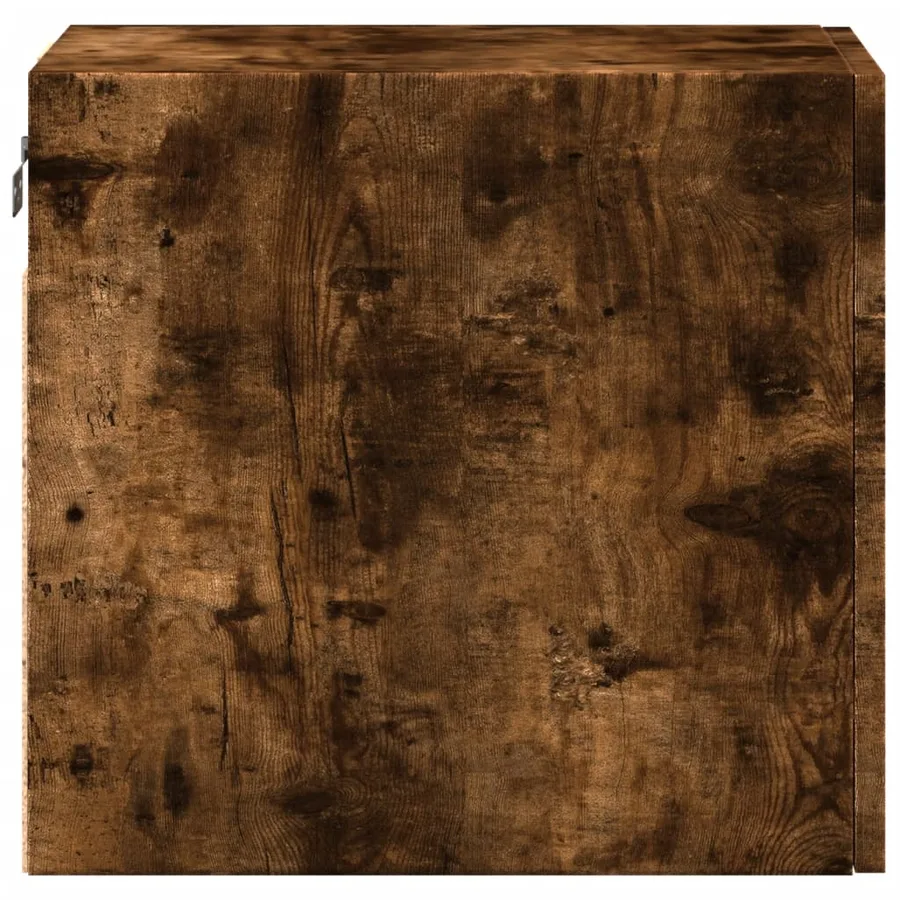 Armoire murale chêne fumé 30x42,5x40 cm bois d'ingénierie - 5