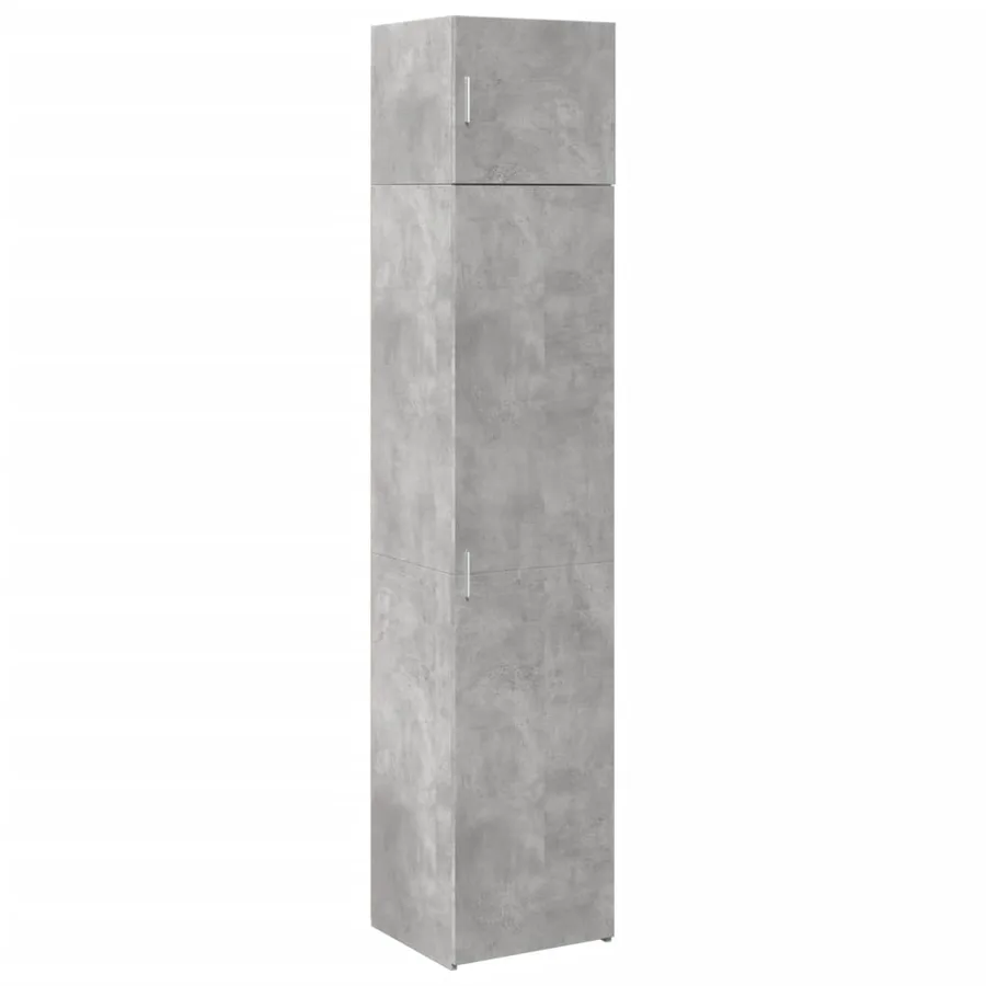 Armoire de rangement mince gris béton 45x42,5x225 cm - 2