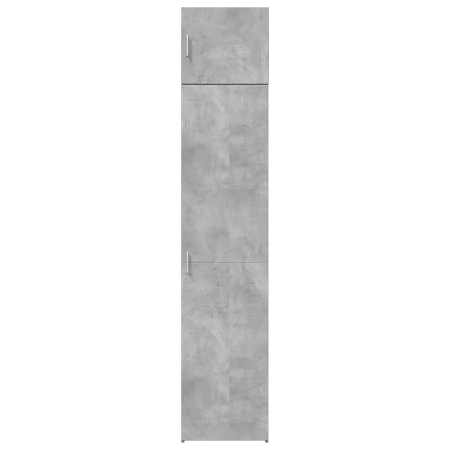 Armoire de rangement mince gris béton 45x42,5x225 cm - 4