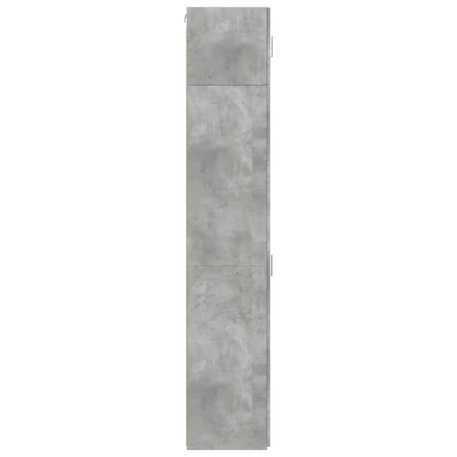 Armoire de rangement mince gris béton 45x42,5x225 cm - 7