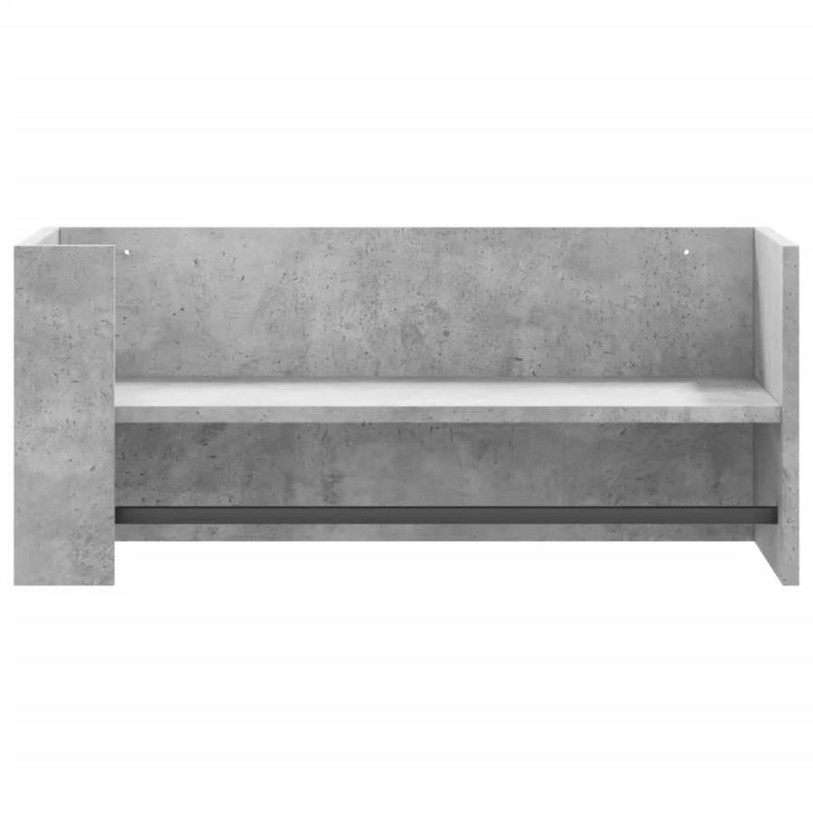 Étagère murale gris béton 70,5x35x30,5 cm bois d'ingénierie - 4
