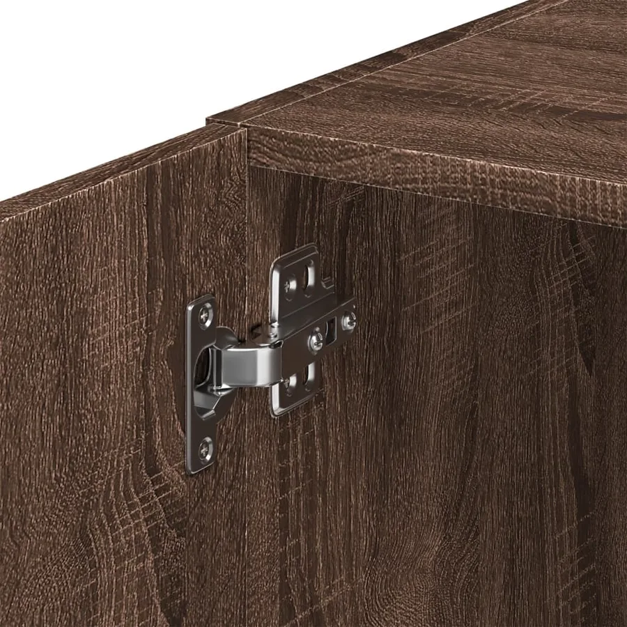 Armoire murale chêne marron 45x42,5x40 cm bois d'ingénierie - 9