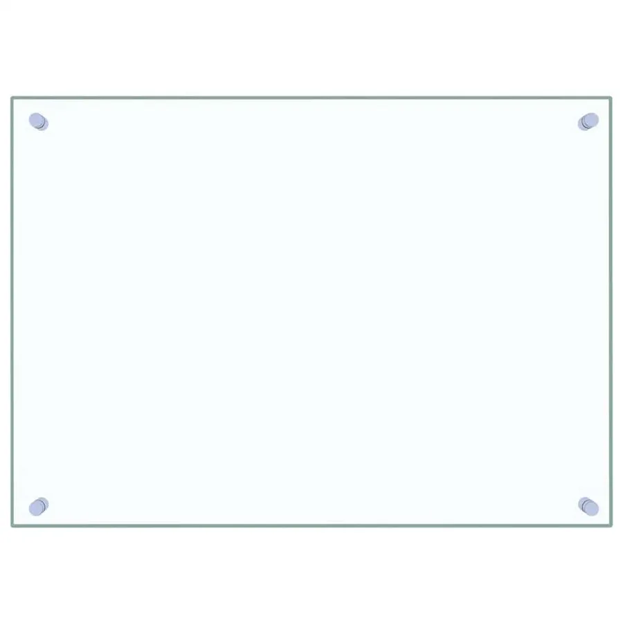 Dosserets de cuisine 2 pcs transparent 70x50 cm verre trempé - 4