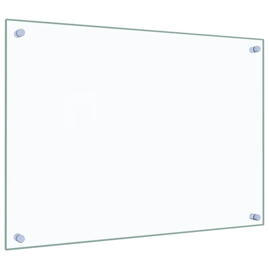 Dosserets de cuisine 2 pcs transparent 70x50 cm verre trempé - 5