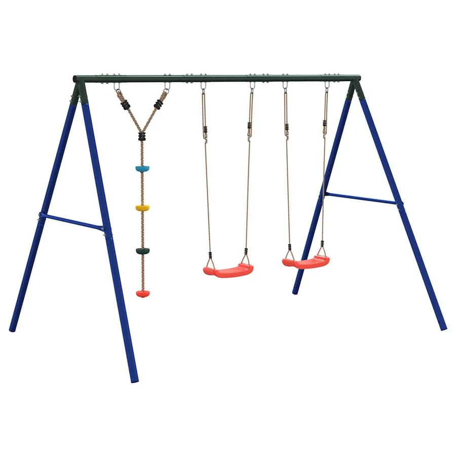 Ensemble balançoire d'extérieur balançoires et corde à disque - 5