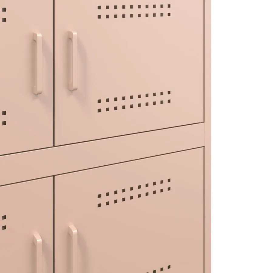 Buffet rose 68x39x79 cm acier - 11