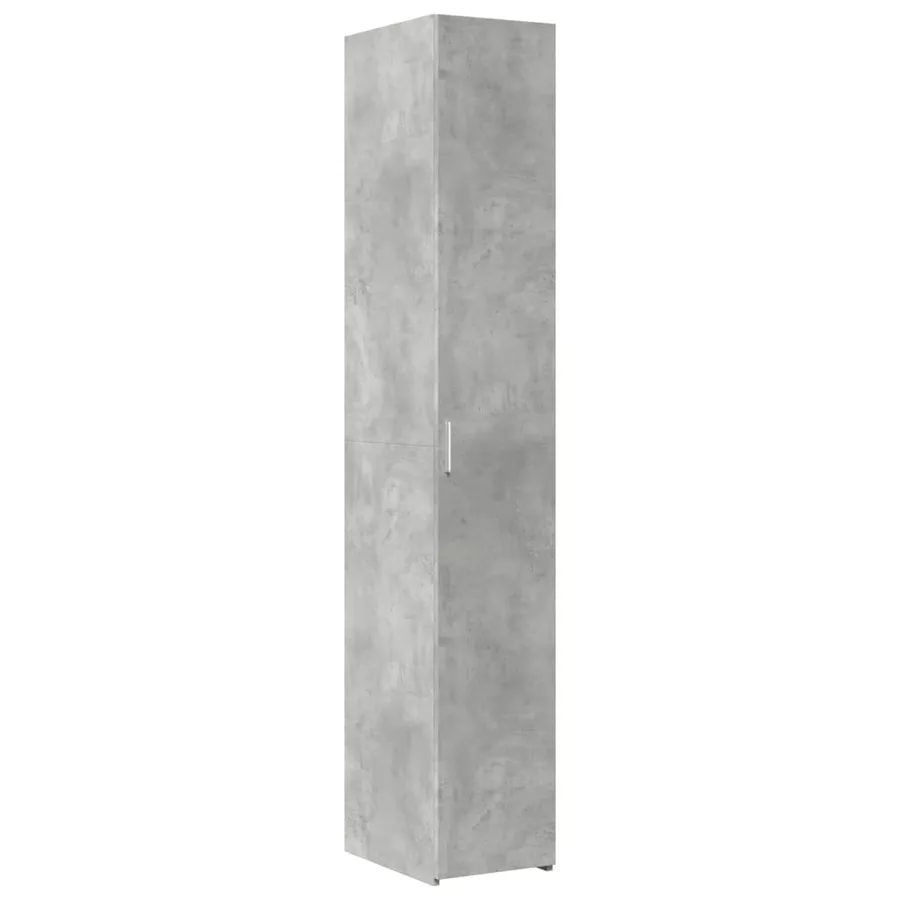 Buffet haut gris béton 30x42,5x185 cm bois d'ingénierie - 2