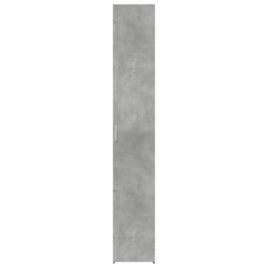 Buffet haut gris béton 30x42,5x185 cm bois d'ingénierie - 3