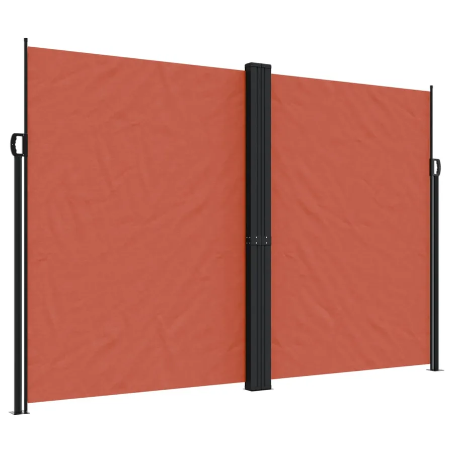 Auvent latéral rétractable terre cuite 220x1200 cm - 2