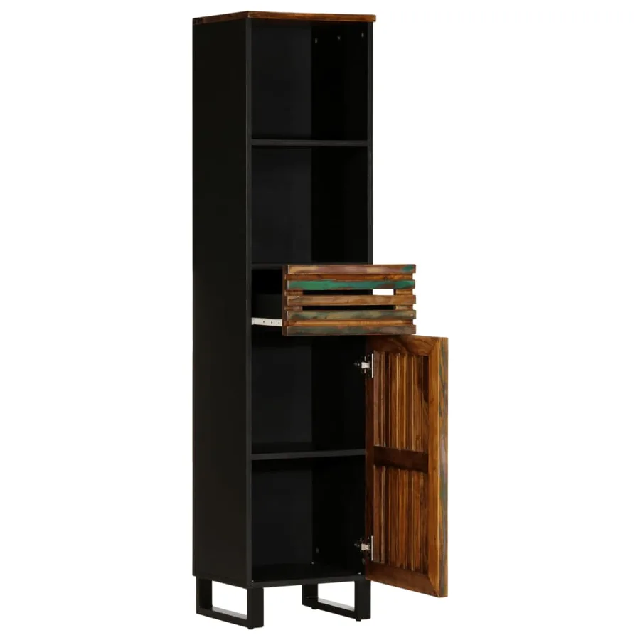 Buffet 38x34x160 cm bois d'acacia massif - 5