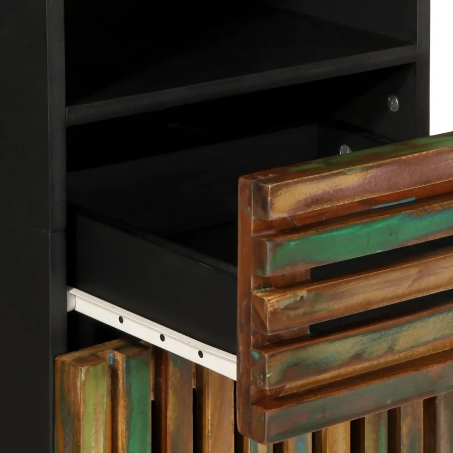 Buffet 38x34x160 cm bois d'acacia massif - 8