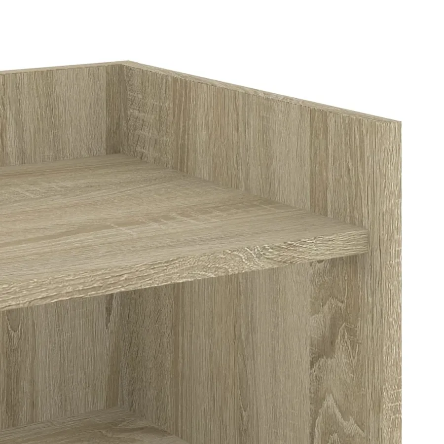 Buffet chêne sonoma 73,5x35x75 cm bois d'ingénierie - 8