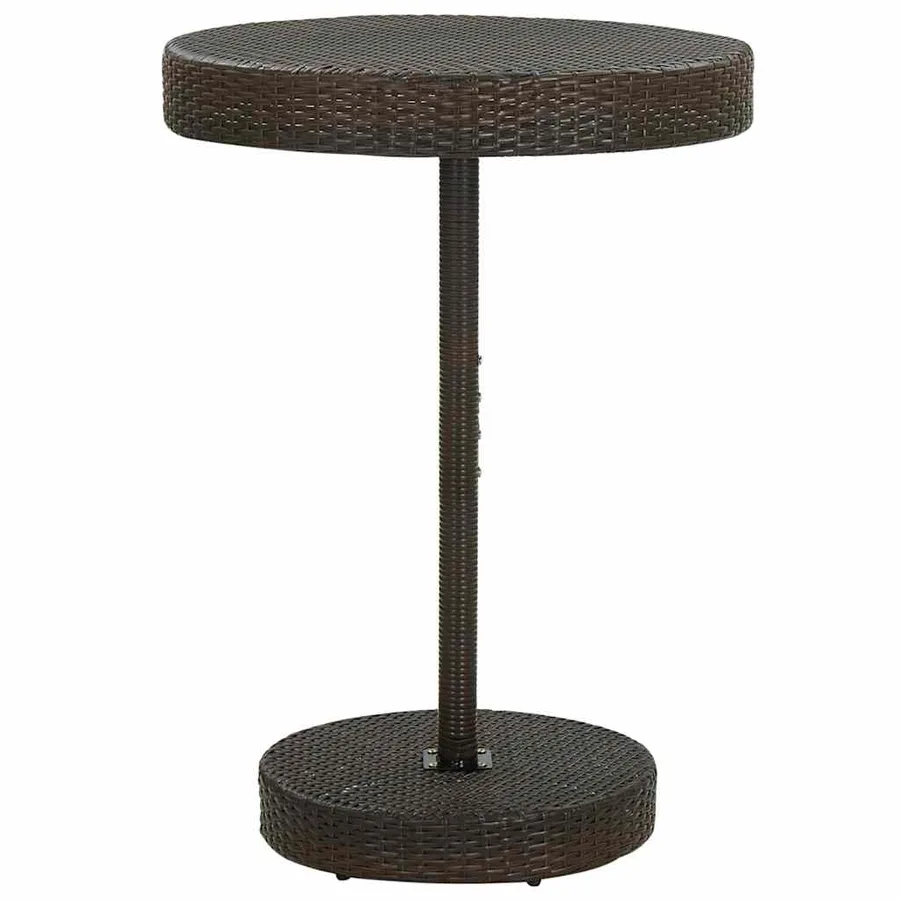 Ensemble de bar de jardin avec coussins 5 pcs marron poly rotin - 5