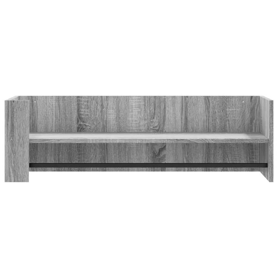 Étagère murale sonoma gris 100x35x30,5 cm bois ingénierie - 4
