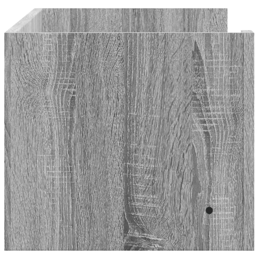Étagère murale sonoma gris 100x35x30,5 cm bois ingénierie - 5