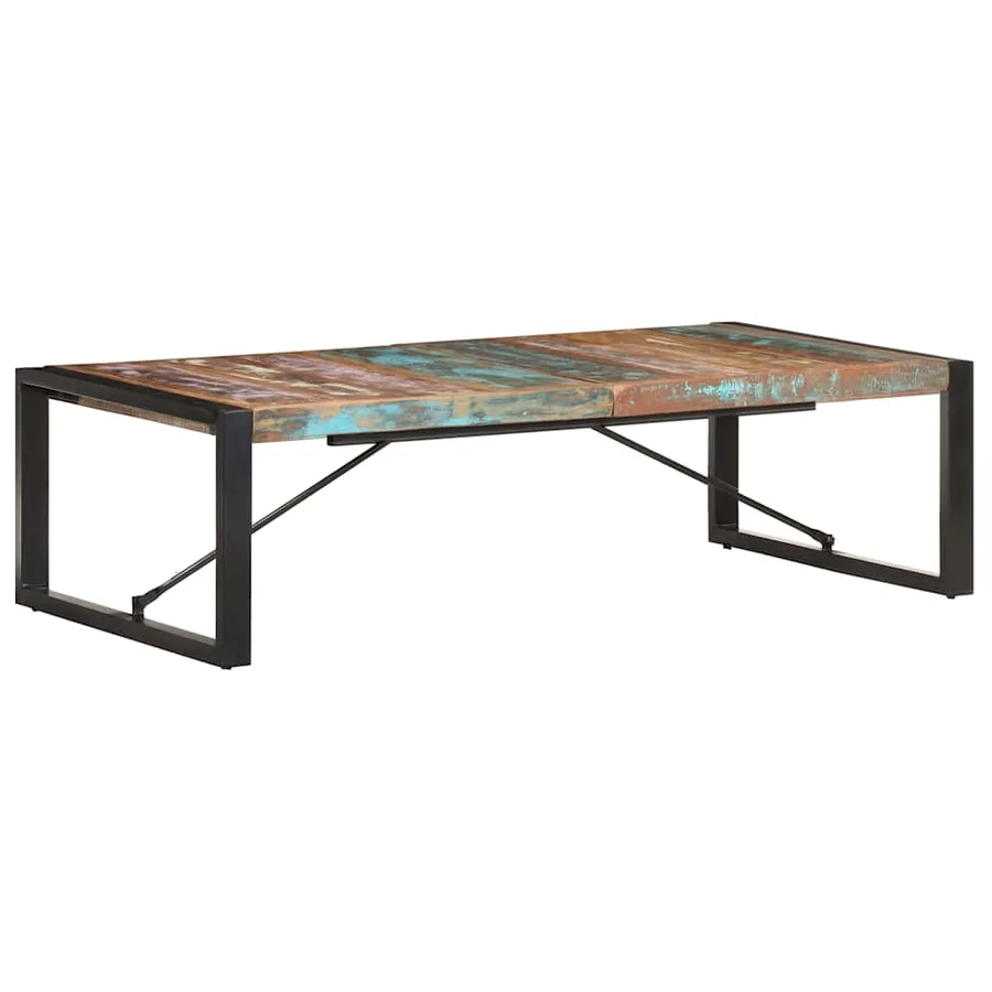 Table basse 140x70x40 cm Bois de récupération solide - 10