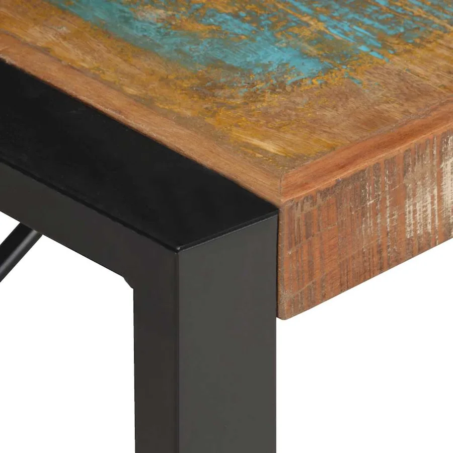 Table basse 140x70x40 cm Bois de récupération solide - 4