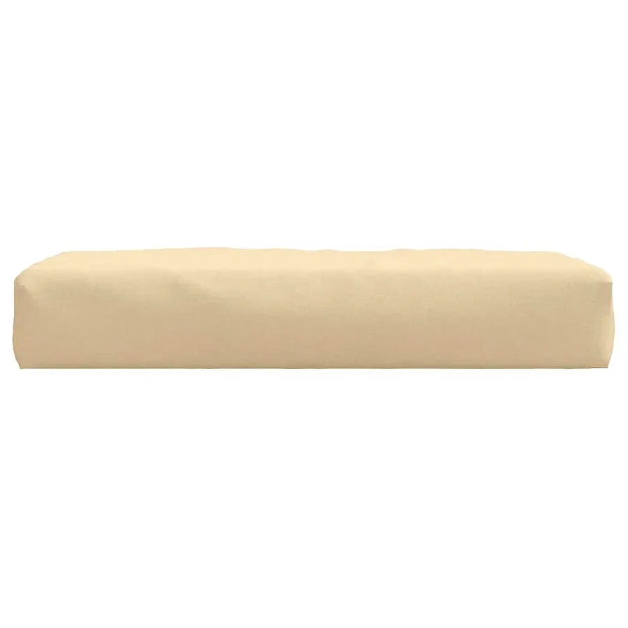 Coussin de palette beige mélangé 60x60x9,5 cm tissu - 4