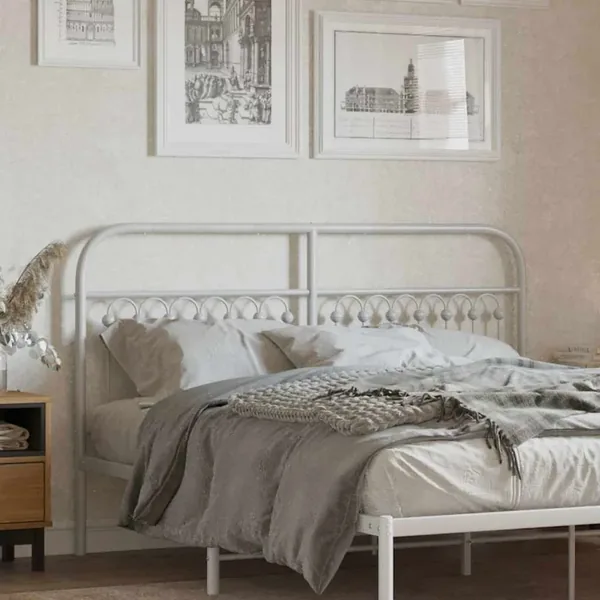 Tête de lit de remplacement métal blanc 150 cm