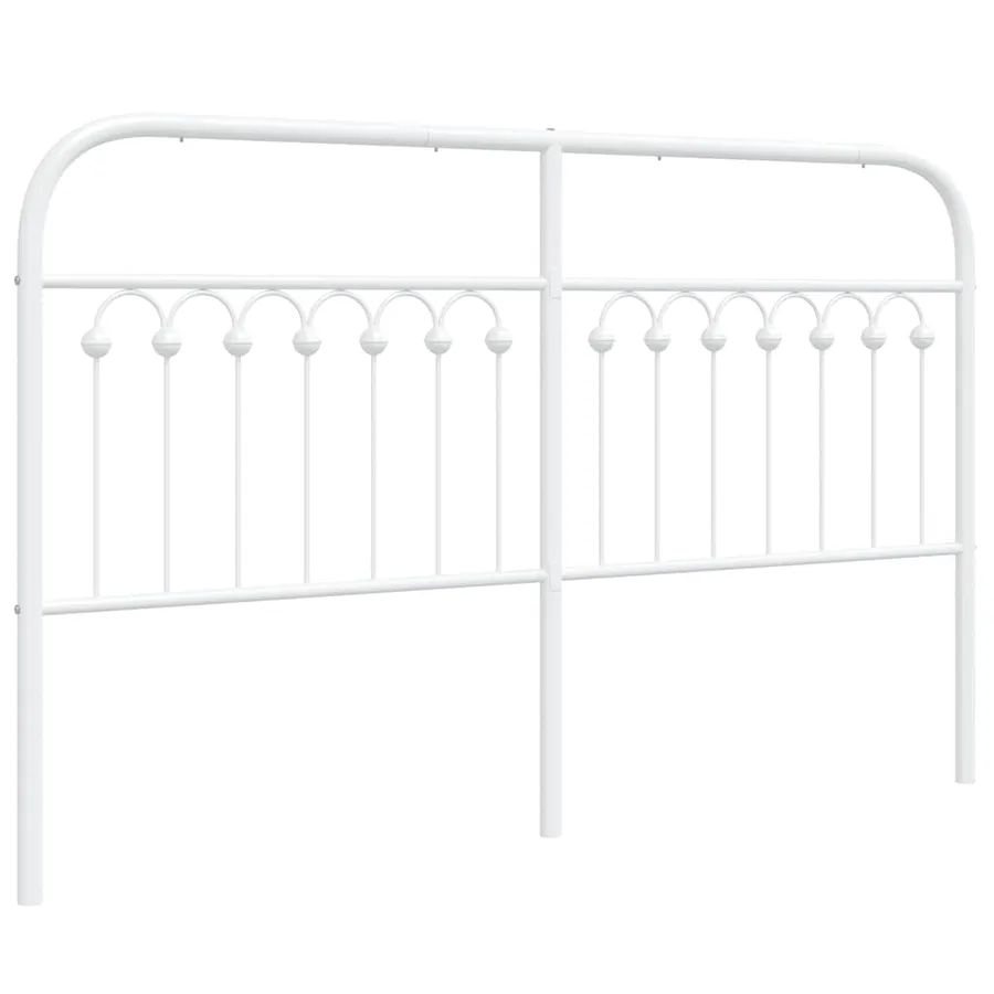Tête de lit de remplacement métal blanc 150 cm - 2
