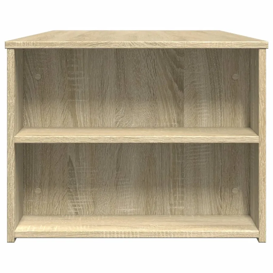 Table basse chêne sonoma 102x55x42 cm bois d'ingénierie - 5