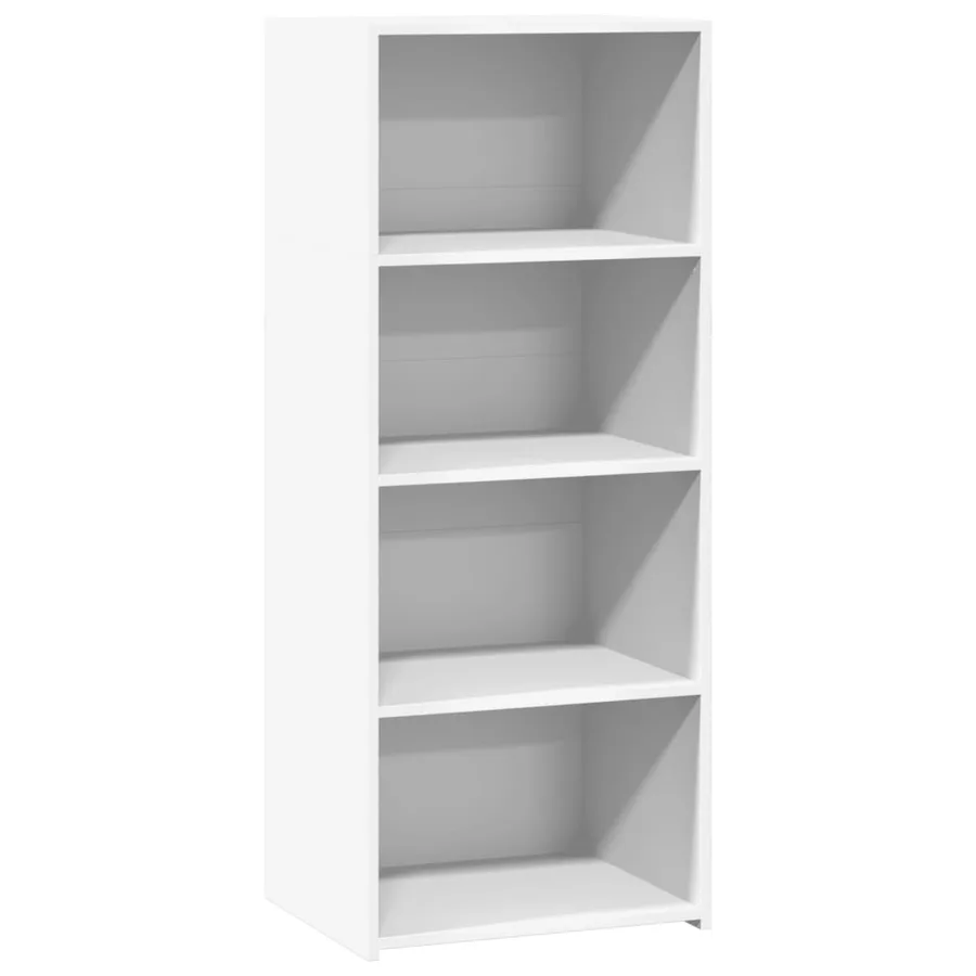 Buffet haut blanc 50x41x124 cm bois d'ingénierie - 2