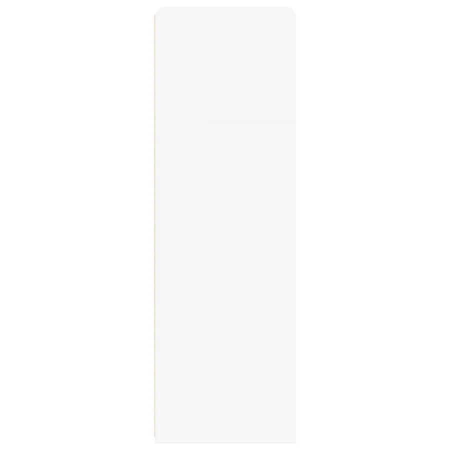Buffet haut blanc 50x41x124 cm bois d'ingénierie - 5