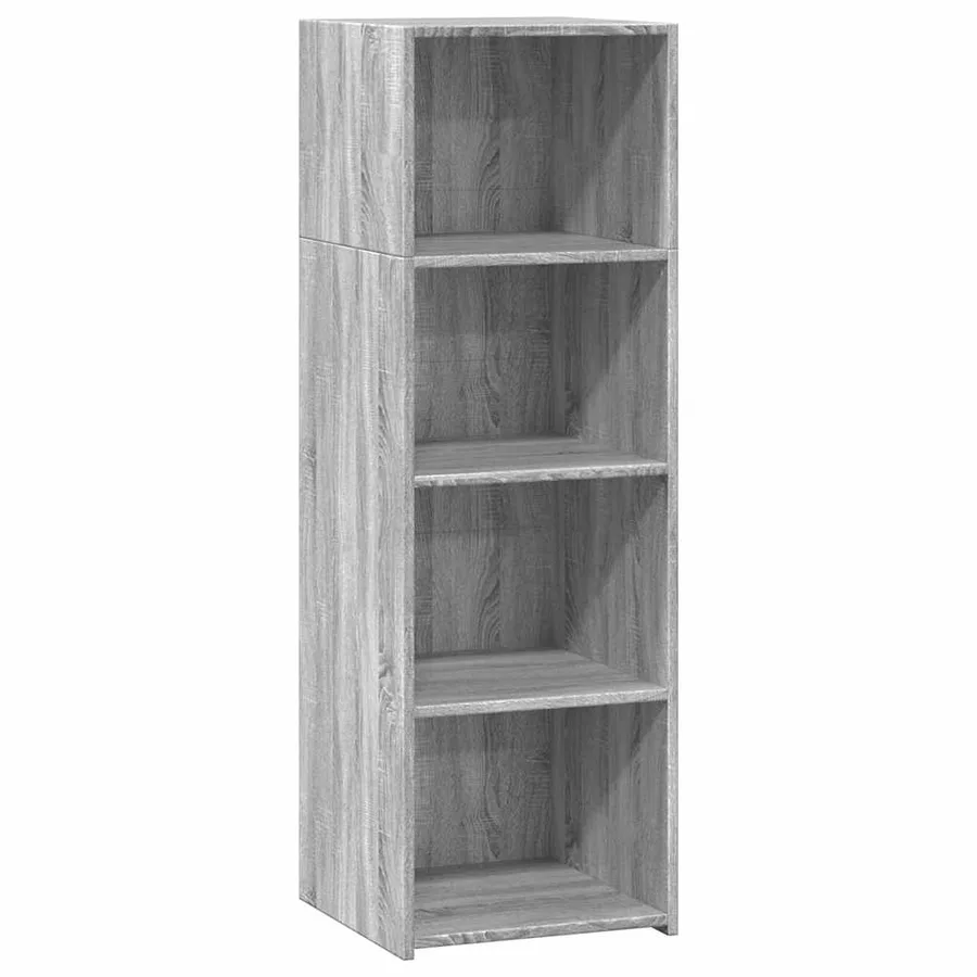 Buffet haut sonoma gris 40x41x124 cm bois d'ingénierie - 2