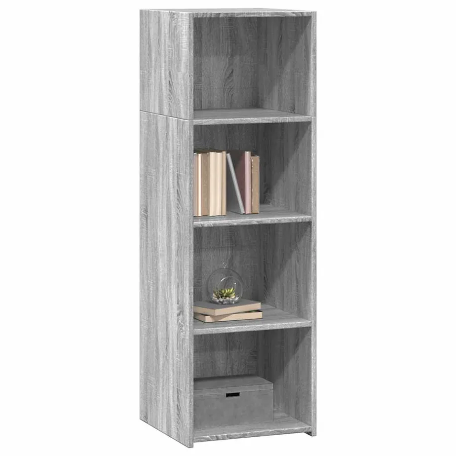 Buffet haut sonoma gris 40x41x124 cm bois d'ingénierie - 3