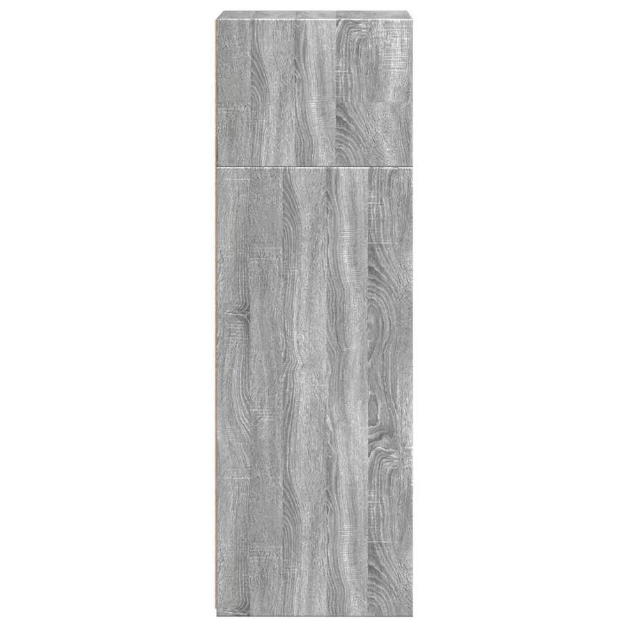 Buffet haut sonoma gris 40x41x124 cm bois d'ingénierie - 5