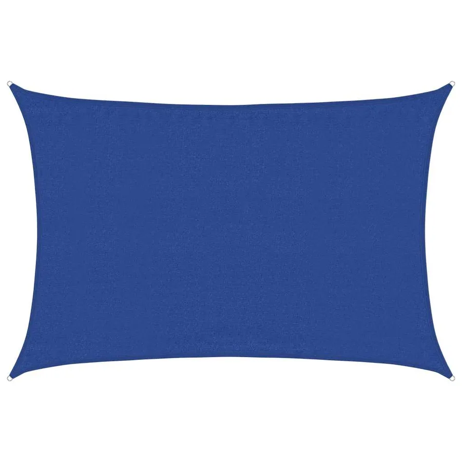 Voile d'ombrage 160 g/m² rectangulaire bleu 3,5x5 m PEHD - 2