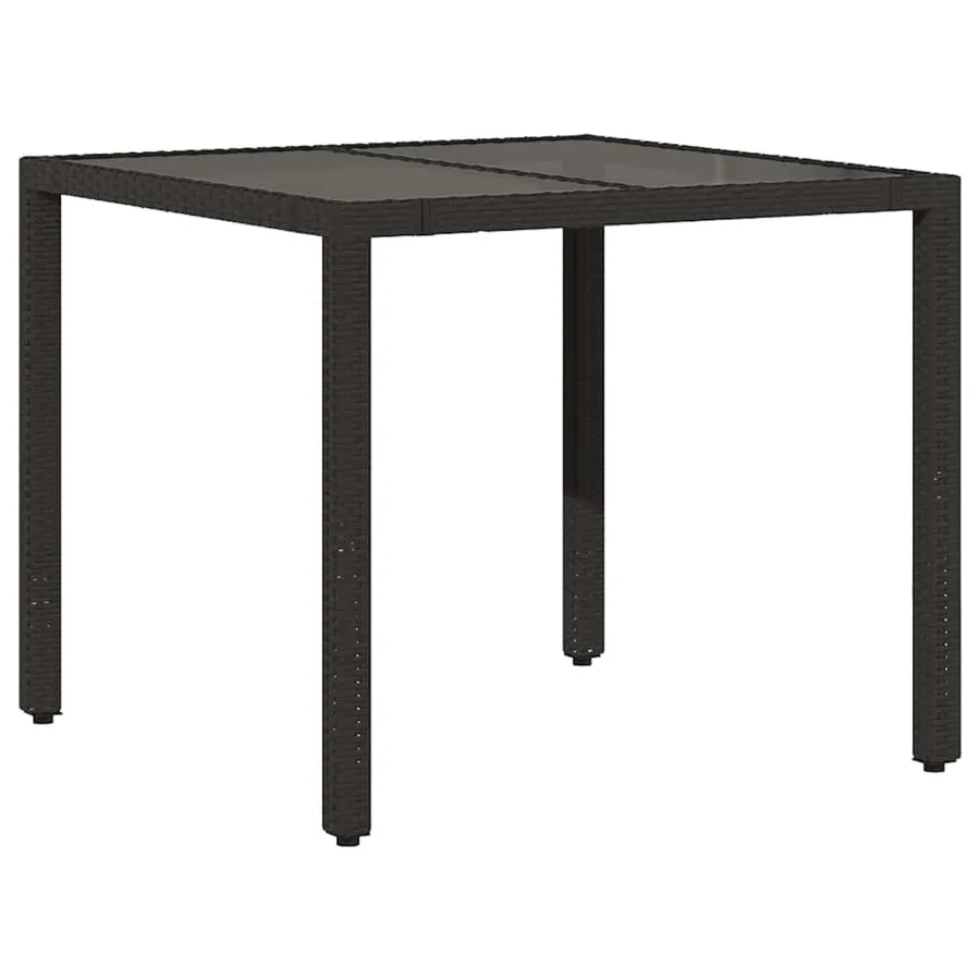 Ensemble de bistro de jardin 5 pcs coussins noir poly rotin - 4