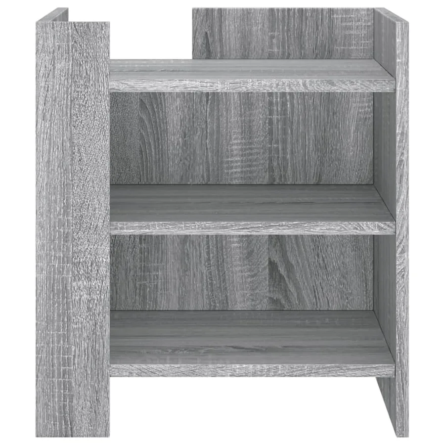 Table de chevet sonoma gris 45x50x50 cm bois d'ingénierie - 4