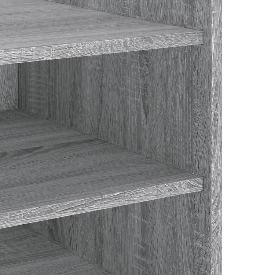 Table de chevet sonoma gris 45x50x50 cm bois d'ingénierie - 8