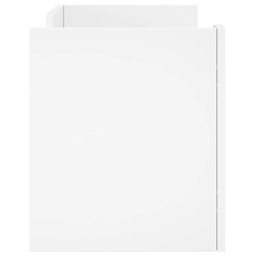 Meuble TV blanc 80x35x40 cm bois d’ingénierie - 5