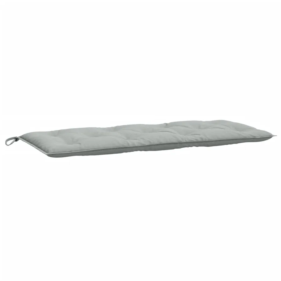 Coussins de banc de jardin lot de 2 gris clair mélangé tissu - 5