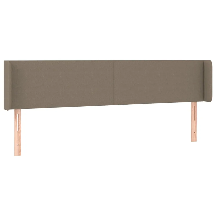 Tête de lit à LED Taupe 203x16x78/88 cm Tissu - 3