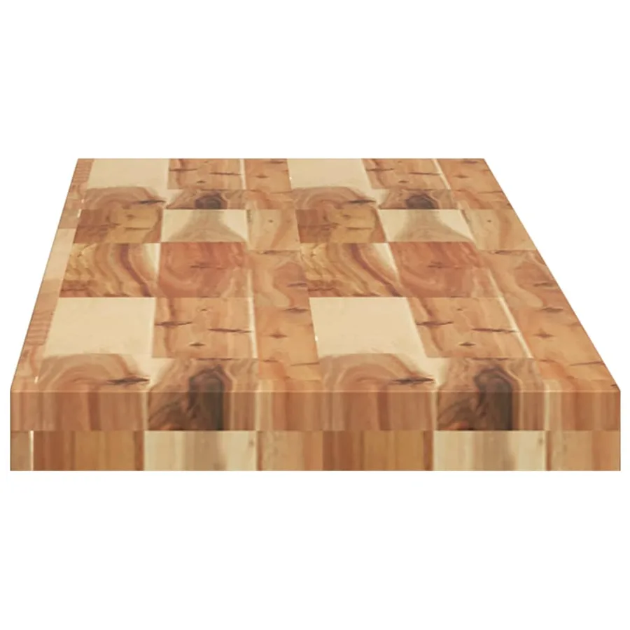 Étagères flottantes 2 pcs 140x30x4 cm acacia massif à l'huile - 5