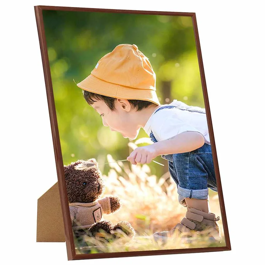 Collage de cadres photo 5 pcs de mur table Bronze 70x90 cm MDF - 2