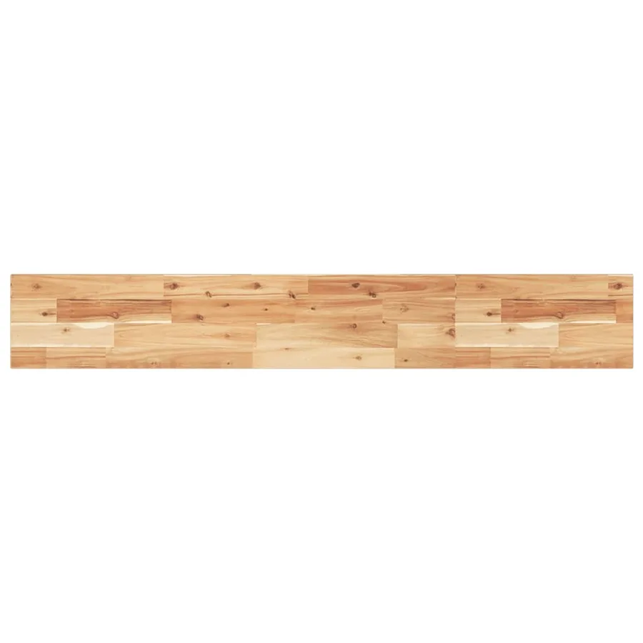 Étagère flottante 140x20x2 cm acacia massif finition à l'huile - 2