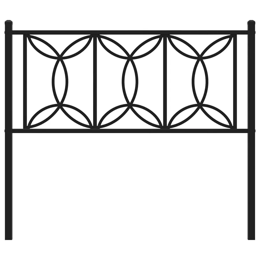 Tête de lit de remplacement métal noir 107 cm - 4